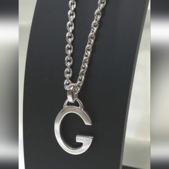 -SALE ☀️🔆💥 GUCCI LUXURY NECKLACE ✨️ 16 inch Sterling Silver - Picture 3 of 5